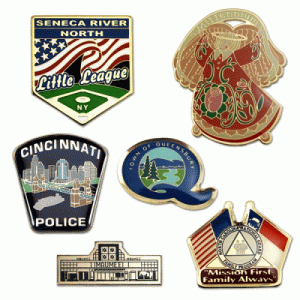Lapel Pin, Custom Etched Soft Enamel