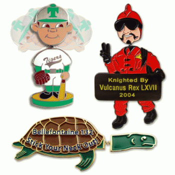 Lapel Pin, Custom "Bobble" style