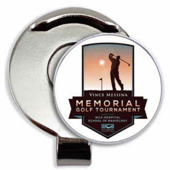 Golf Hat Clip with Ball Marker