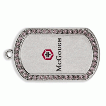 Dog Tag, Custom "Iced Out" Look
