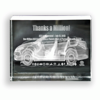 Desktop Crystal Postcard Award