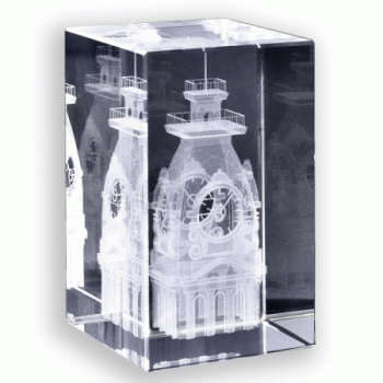 Desktop Crystal Award - Rectangular Block