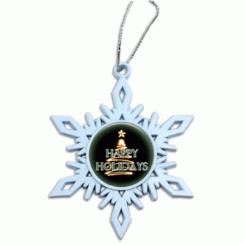 White Snowflake Christmas Ornament